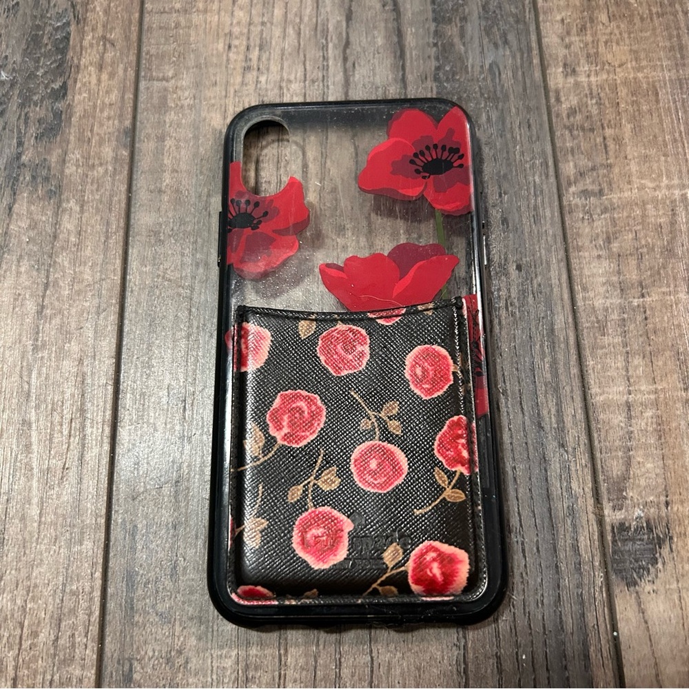 Kate Spade iphone X / XS phone case With Card Holder Wallet